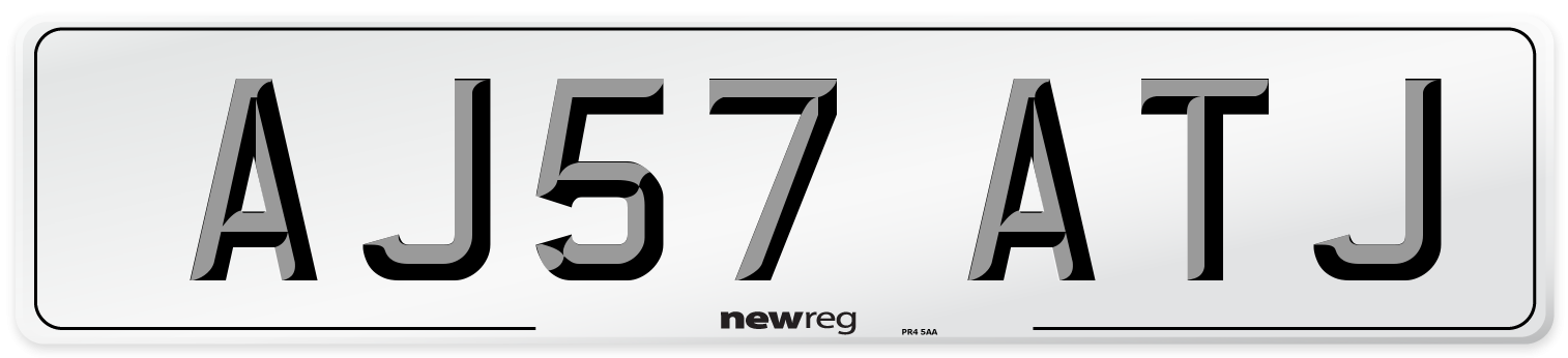 AJ57 ATJ Number Plate from New Reg